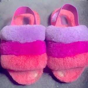 Size 11 pink and purple UGG slipper